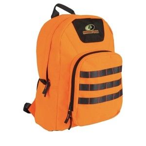 Mossy Oak Blaze Orange Hunter Safety Backpack, Comfortable Padded Shoulder Strap